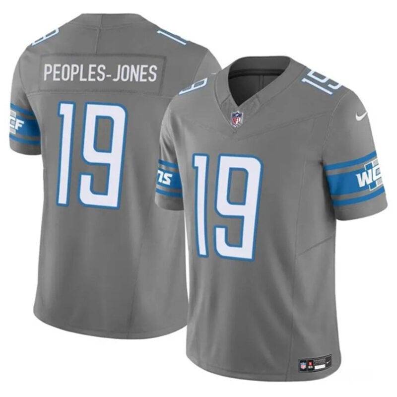 Grey Detroit Lions #19 Donovan Peoples-Jones 2023 F.U.S.E. Vapor Untouchable Limited Stitched Jersey - DTL113