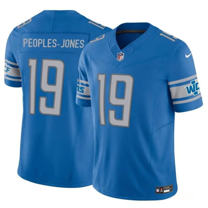 Blue Detroit Lions #19 Donovan Peoples-Jones 2023 F.U.S.E. Vapor Untouchable Limited Stitched Jersey - DTL38