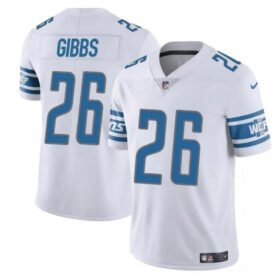 White Detroit Lions #26 Jahmyr Gibbs Vapor Untouchable Limited Stitched Jersey - DTL178