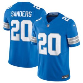 Blue Detroit Lions #20 Barry Sanders 2024 F.U.S.E. Vapor Limited Stitched Jersey - DTL266