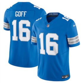 Blue Detroit Lions #16 Jared Goff 2024 F.U.S.E. Vapor Limited Stitched Jersey - DTL316