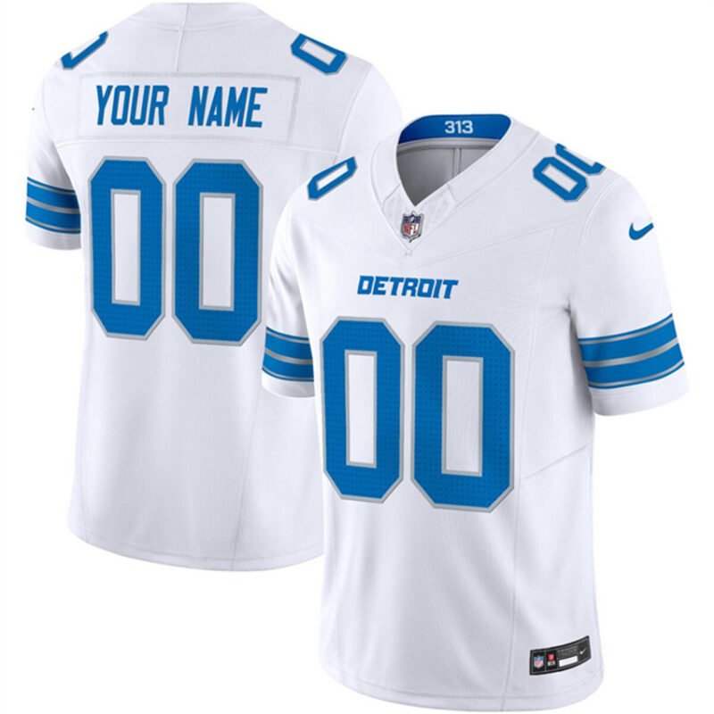 White Detroit Lions Active Player Custom 2024 F.U.S.E. Vapor Limited Stitched Jersey - DTL71