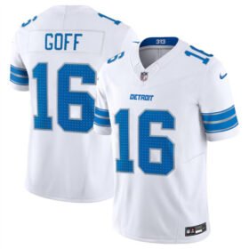 White Detroit Lions #16 Jared Goff 2024 F.U.S.E. Vapor Limited Stitched Jersey - DTL279