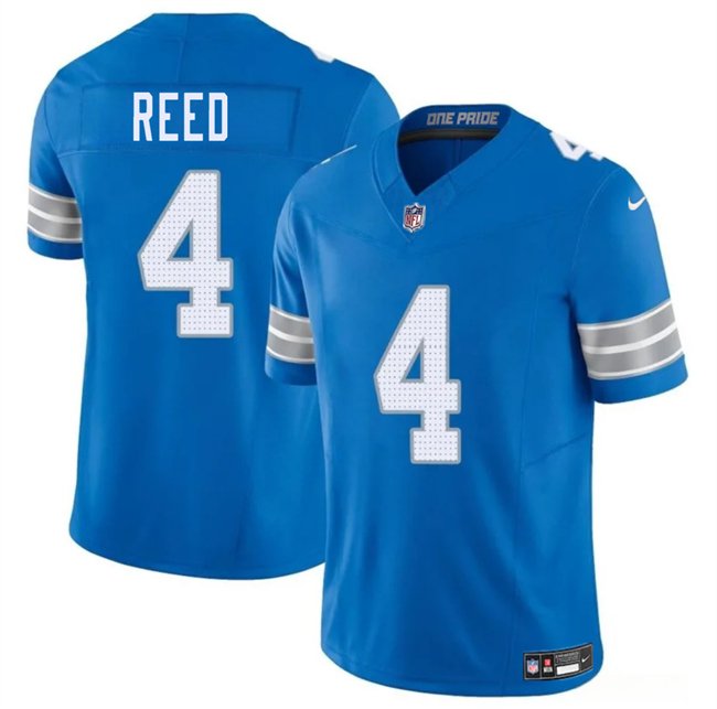 Blue Detroit Lions #4 D.J. Reed 2025 F.U.S.E. Vapor Limited Stitched Jersey - DTL342