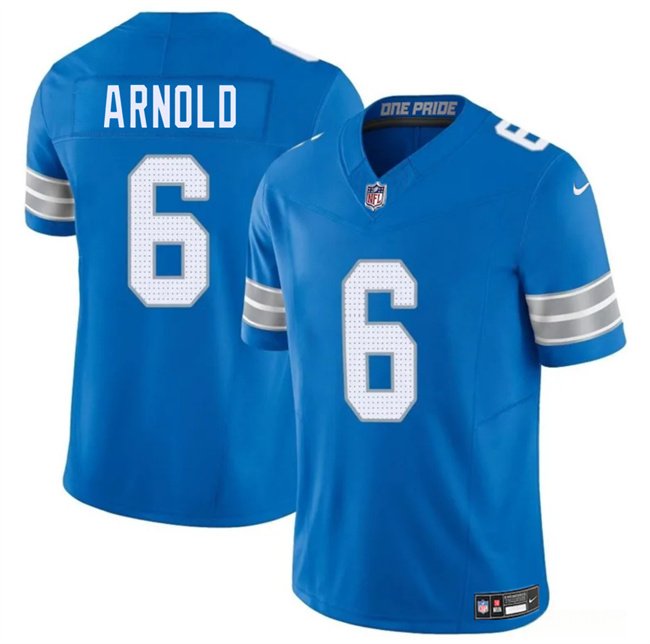 Blue Detroit Lions #6 Terrion Arnold 2025 F.U.S.E. Vapor Limited Stitched Jersey - DTL110