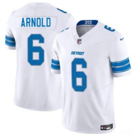 White Detroit Lions #6 Terrion Arnold 2025 F.U.S.E. Vapor Limited Stitched Jersey - DTL199