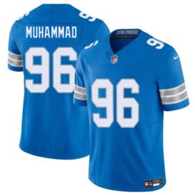 Blue Detroit Lions #96 Al-Quadin Muhammad 2025 F.U.S.E. Vapor Limited Stitched Jersey - DTL151