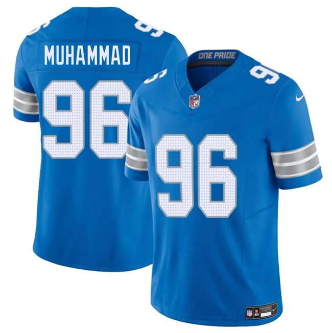 Blue Detroit Lions #96 Al-Quadin Muhammad 2025 F.U.S.E. Vapor Limited Stitched Jersey - DTL151