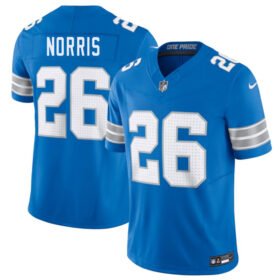 Blue Detroit Lions #26 Morice Norris 2025 F.U.S.E. Vapor Limited Stitched Jersey - DTL239