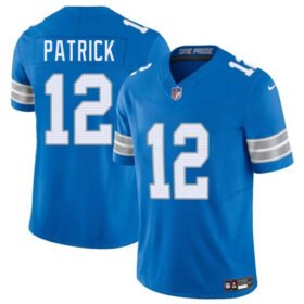 Blue Detroit Lions #12 Tim Patrick 2025 F.U.S.E. Vapor Limited Stitched Jersey - DTL107