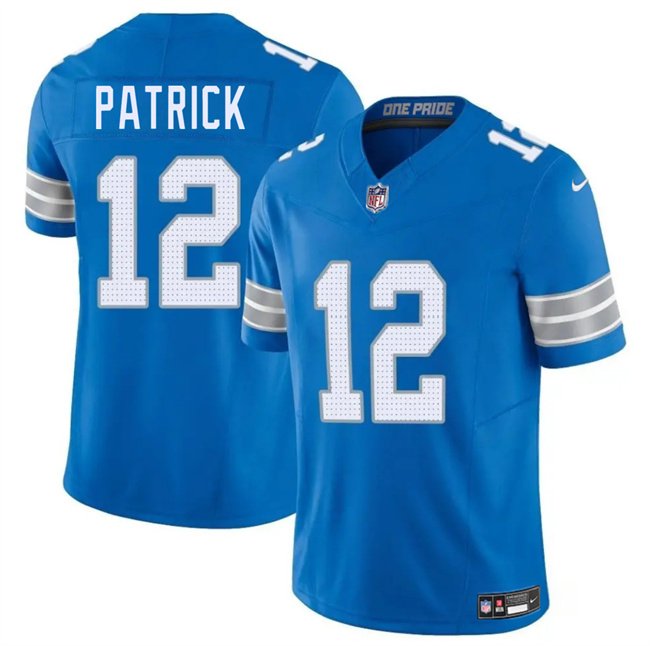 Blue Detroit Lions #12 Tim Patrick 2025 F.U.S.E. Vapor Limited Stitched Jersey - DTL107