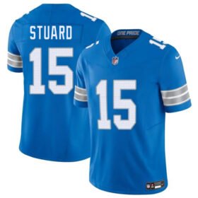 Blue Detroit Lions #15 Grant Stuard 2025 F.U.S.E. Vapor Limited Stitched Jersey - DTL272