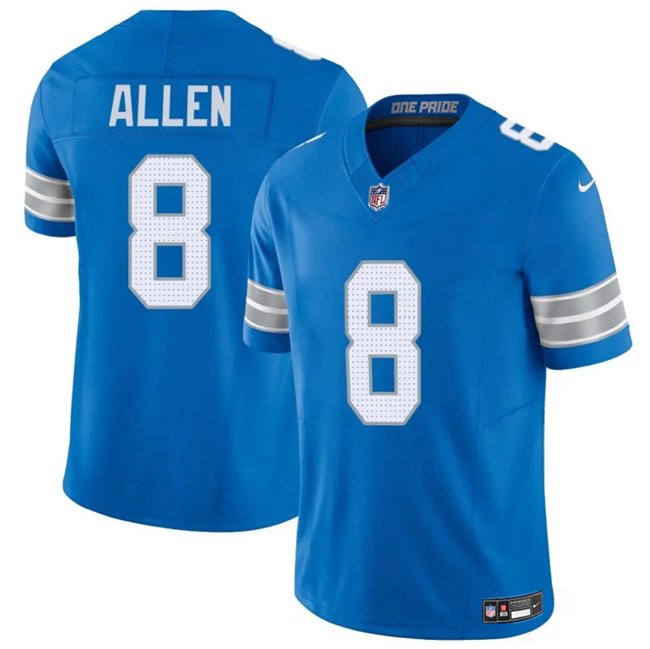 Blue Detroit Lions #8 Kyle Allen 2025 F.U.S.E. Vapor Limited Stitched Jersey - DTL78