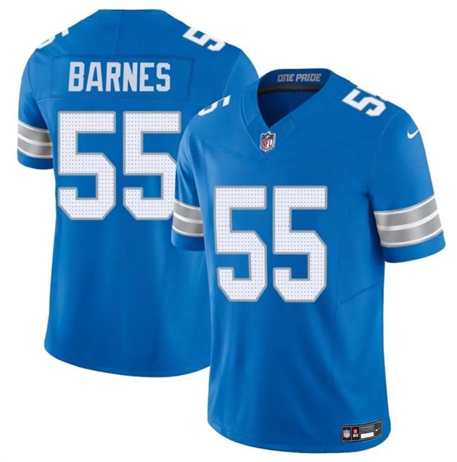 Blue Detroit Lions #55 Derrick Barnes 2025 F.U.S.E. Vapor Limited Stitched Jersey - DTL261