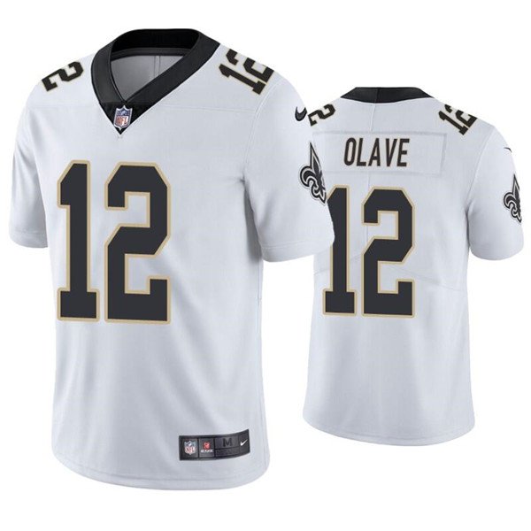 White New Orleans Saints #12 Chris Olave Vapor Limited Stitched Jersey - NOS261