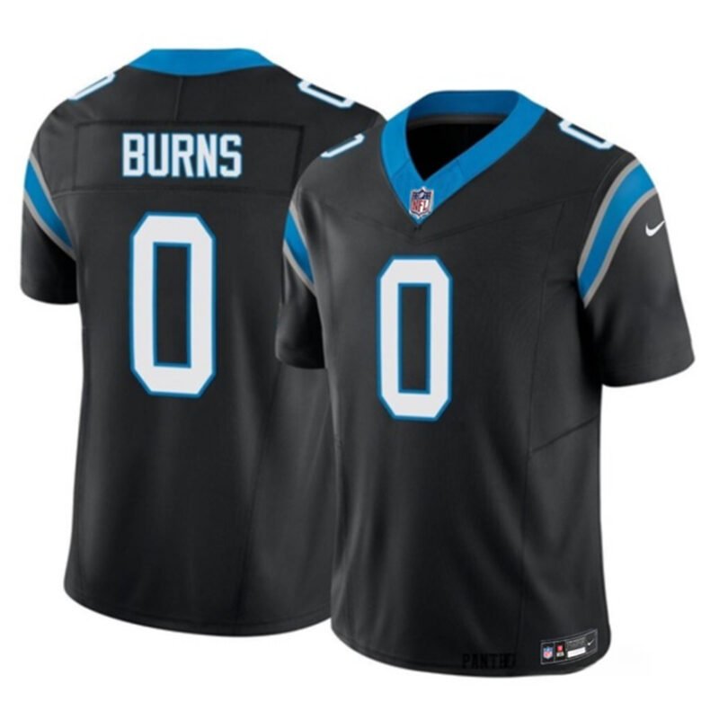 Black Carolina Panthers #0 Brian Burns 2023 F.U.S.E. Vapor Untouchable Stitched Football Jersey