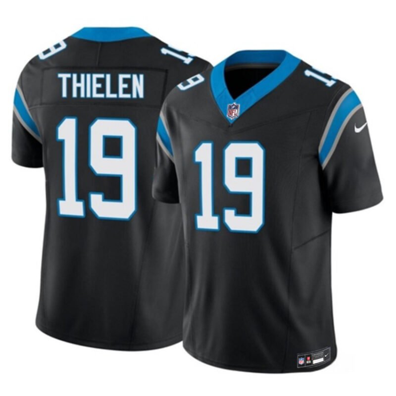Black Carolina Panthers #19 Adam Thielen 2023 F.U.S.E. Vapor Untouchable Stitched Football Jersey