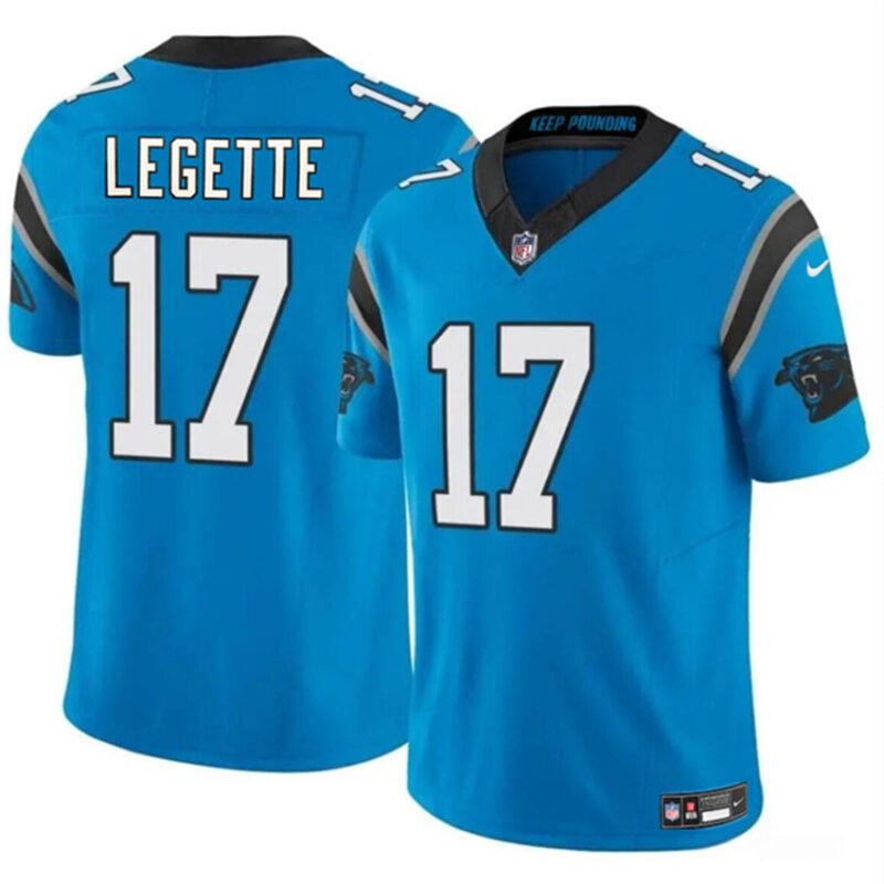 Blue Carolina Panthers #17 Xavier Legette 2024 Draft F.U.S.E. Vapor Limited Stitched Football Jersey - CPJ13