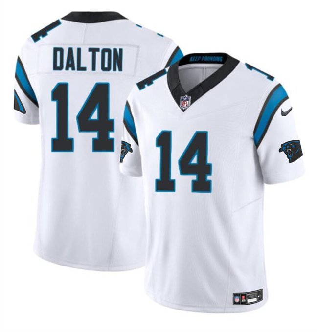 White Carolina Panthers #14 Andy Dalton 2024 F.U.S.E. Vapor Limited Stitched Football Jersey - CPJ28