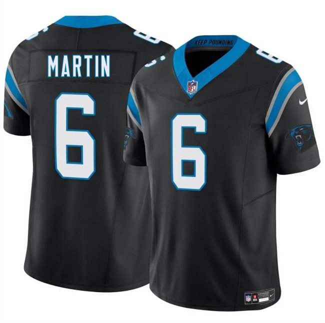 Black Carolina Panthers #6 Sam Martin 2025 F.U.S.E. Vapor Limited Stitched Football Jersey - CPJ26