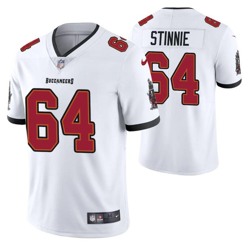 White Tampa Bay Buccaneers #64 Aaron Stinnie Vapor Untouchable Limited Stitched Jersey - TBB51