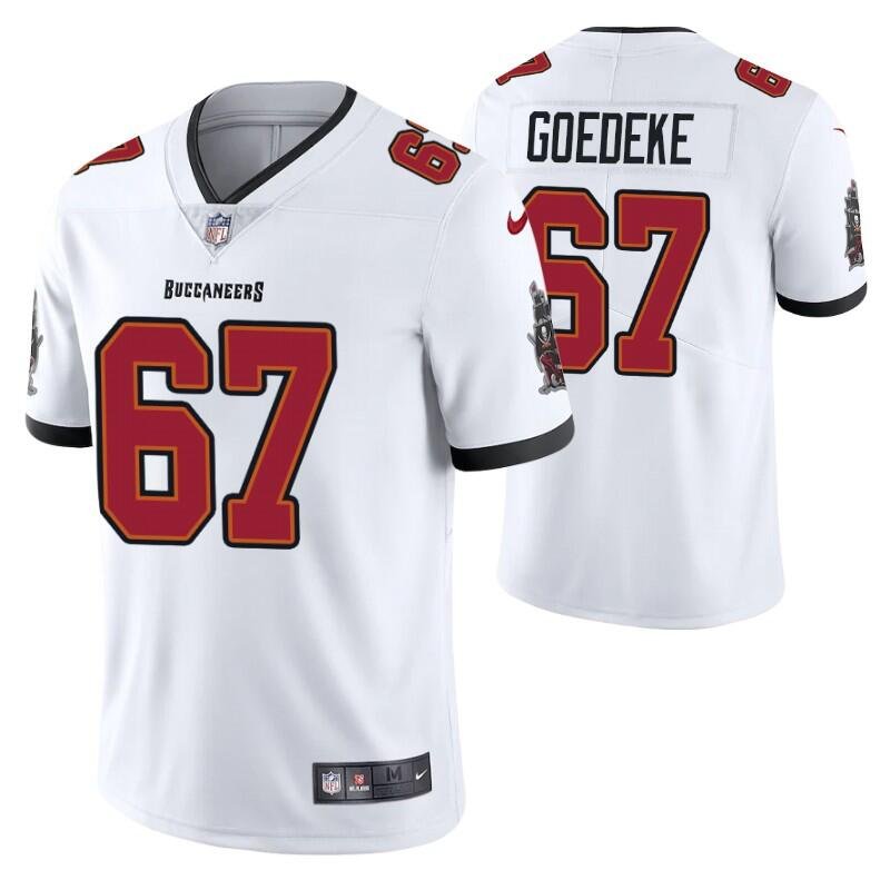 White Tampa Bay Buccaneers #67 Luke Goedeke Vapor Untouchable Limited Stitched Jersey - TBB72