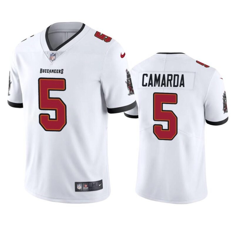 White Tampa Bay Buccaneers #5 Jake Camarda Vapor Untouchable Limited Stitched Jersey - TBB121