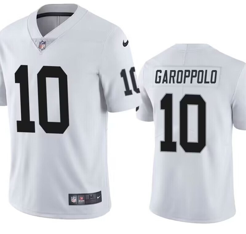 White Las Vegas Raiders #10 Jimmy Garoppolo Vapor Untouchable Limited Stitched Jersey - LVR44