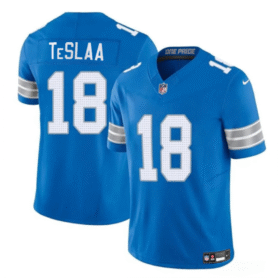 Blue Detroit Lions #18 Isaac TeSlaa 2025 Draft F.U.S.E. Vapor Limited Stitched Jersey - DTL82