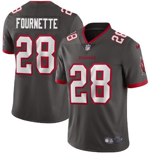 Tampa Bay Buccaneers Grey #28 Leonard Fournette New Vapor Untouchable Limited Stitched Jersey - TBB170