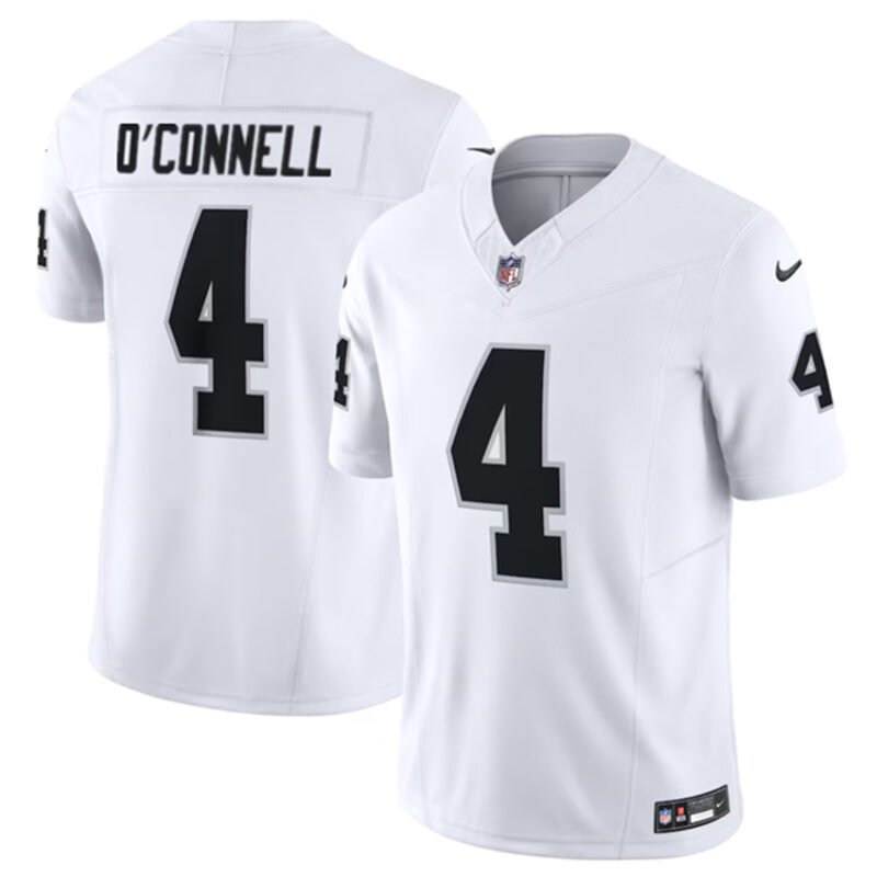 White Las Vegas Raiders #4 Aidan O'Connell 2023 F.U.S.E Vapor Untouchable Stitched Football Jersey - LVR287