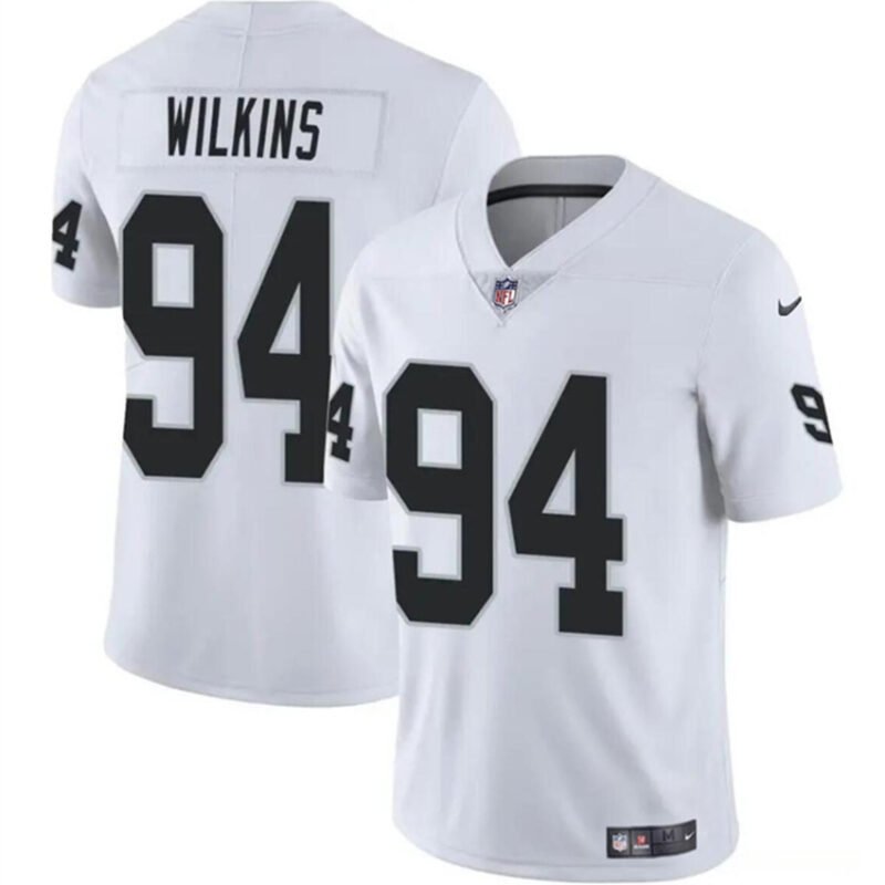 White Las Vegas Raiders #94 Christian Wilkins Vapor Stitched Football Jersey - LVR131