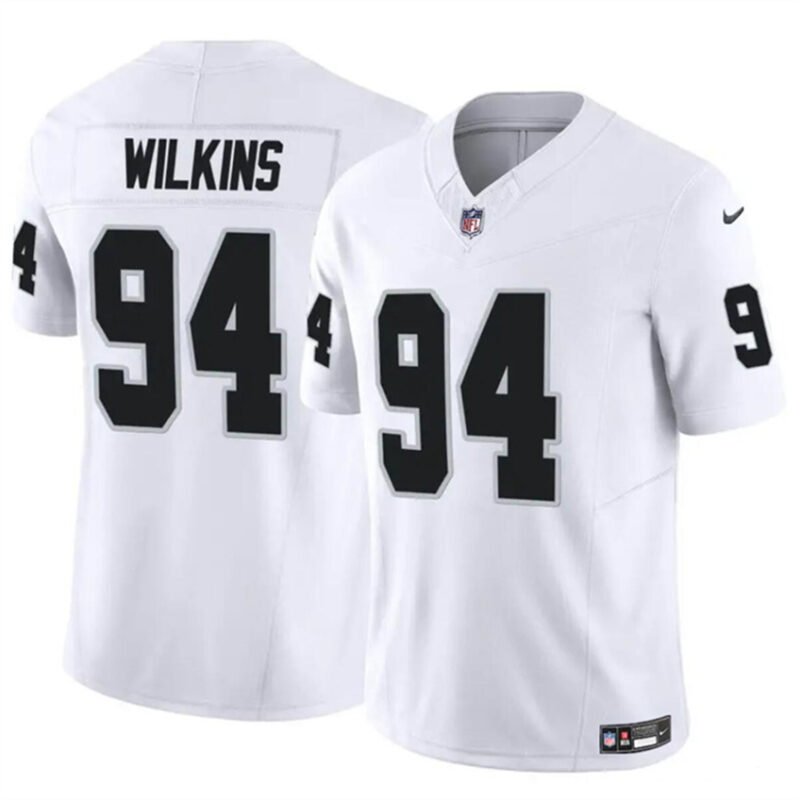 White Las Vegas Raiders #94 Christian Wilkins 2024 F.U.S.E Vapor Stitched Football Jersey - LVR88