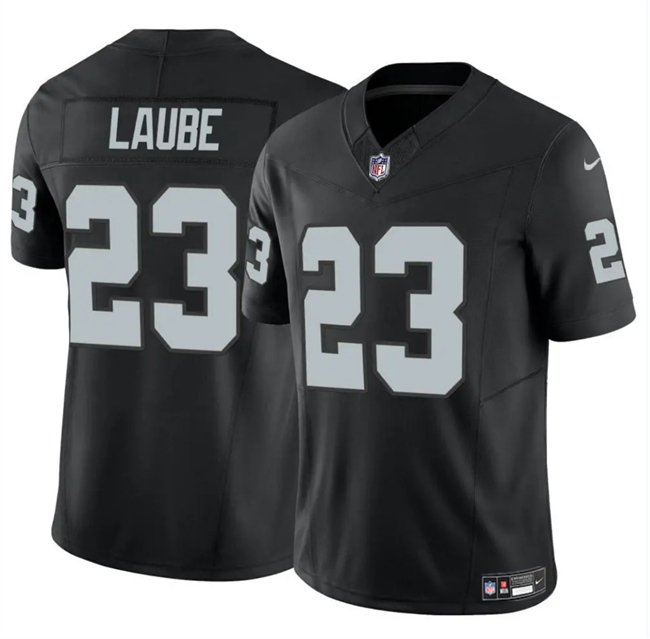 Black Las Vegas Raiders #23 Dylan Laube 2024 F.U.S.E Vapor Stitched Football Jersey - LVR273