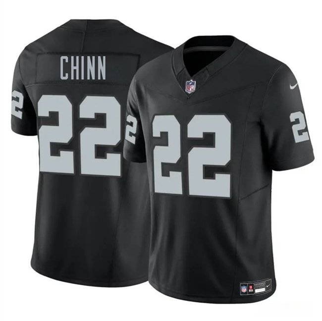 Black Las Vegas Raiders #22 Jeremy Chinn 2024 F.U.S.E. Vapor Stitched Football Jersey - LVR35