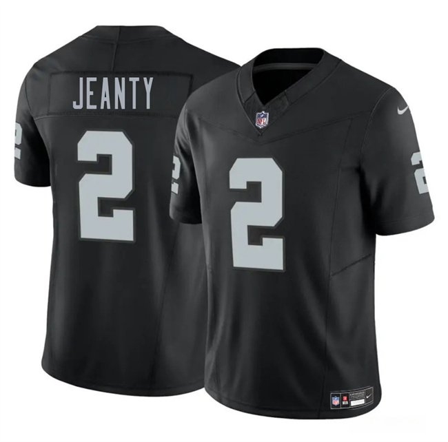 Black Las Vegas Raiders #2 Ashton Jeanty 2025 Draft F.U.S.E. Vapor Untouchable Limited Stitched Football Jersey - LVR116