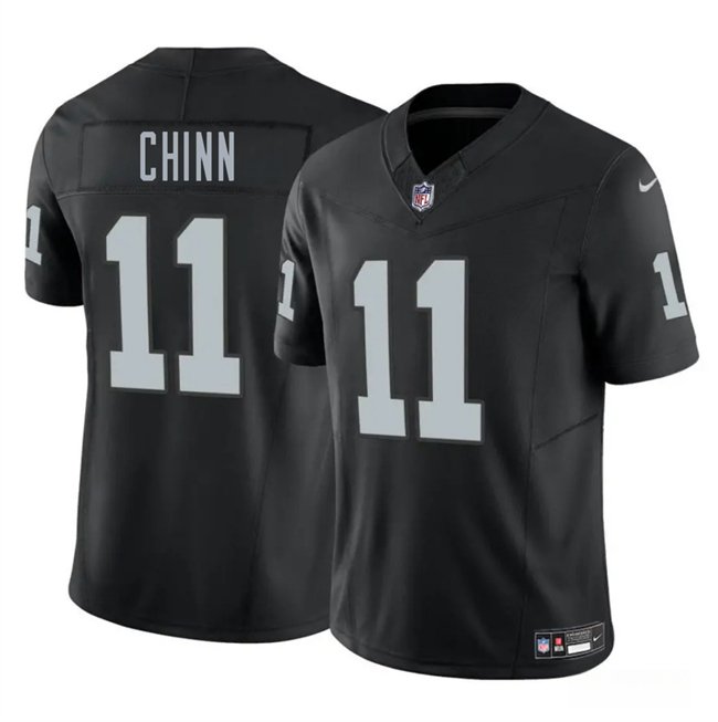 Black Las Vegas Raiders #11 Jeremy Chinn 2025 F.U.S.E. Vapor Stitched Football Jersey - LVR285