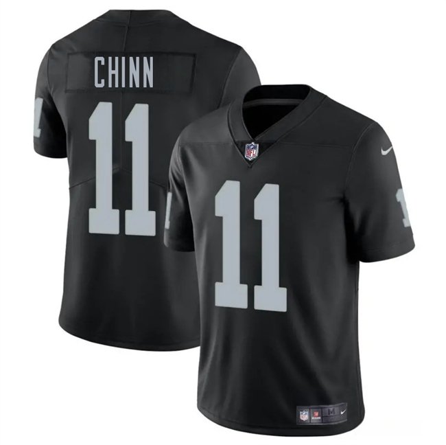 Black Las Vegas Raiders #11 Jeremy Chinn 2025 Vapor Stitched Football Jersey - LVR127