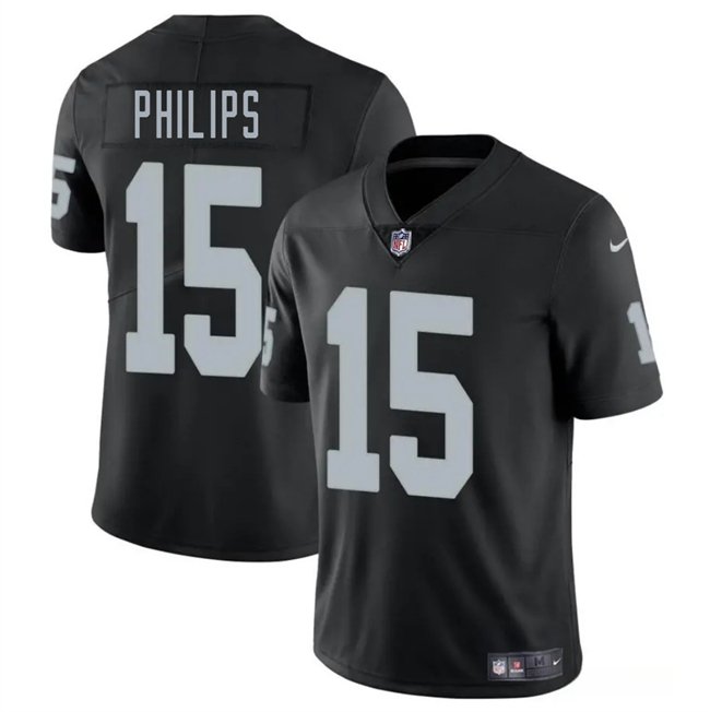 Black Las Vegas Raiders #15 Kyle Philips 2024 Vapor Stitched Football Jersey - LVR87