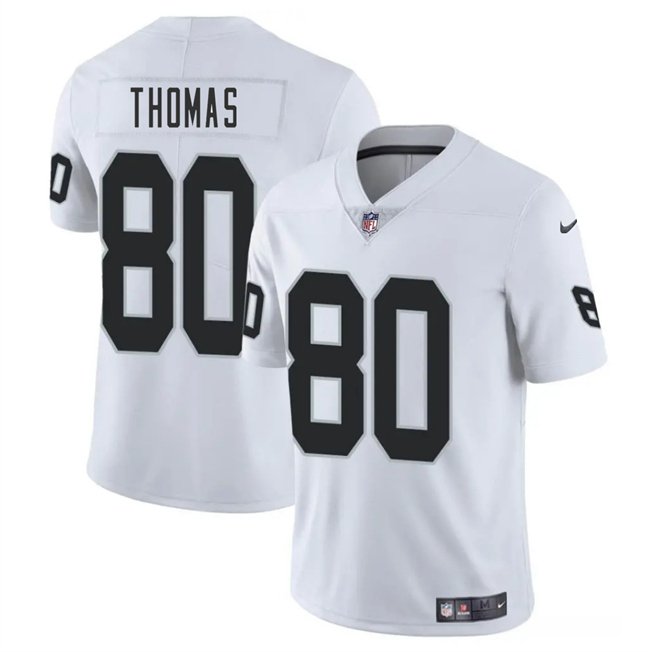 White Las Vegas Raiders #80 Ian Thomas 2025 Vapor Stitched Football Jersey - LVR245