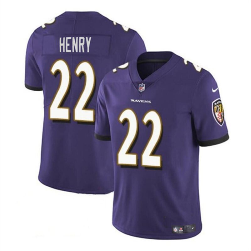 Purple Baltimore Ravens #22 Derrick Henry Vapor Limited Football Jersey - BRJ128