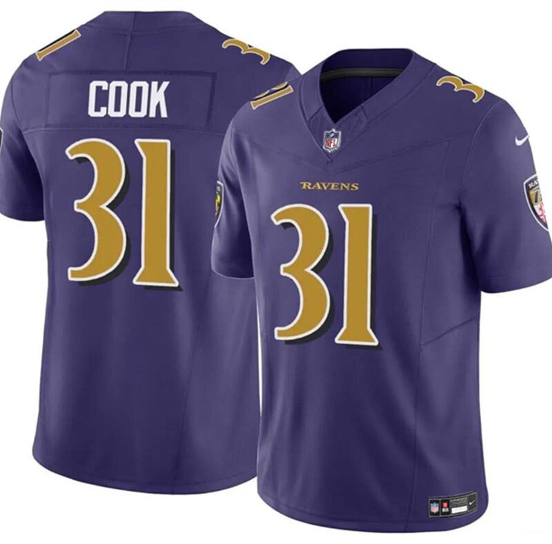Purple Baltimore Ravens #31 Dalvin Cook 2024 F.U.S.E. Color Rush Vapor Limited Football Jersey - BRJ355