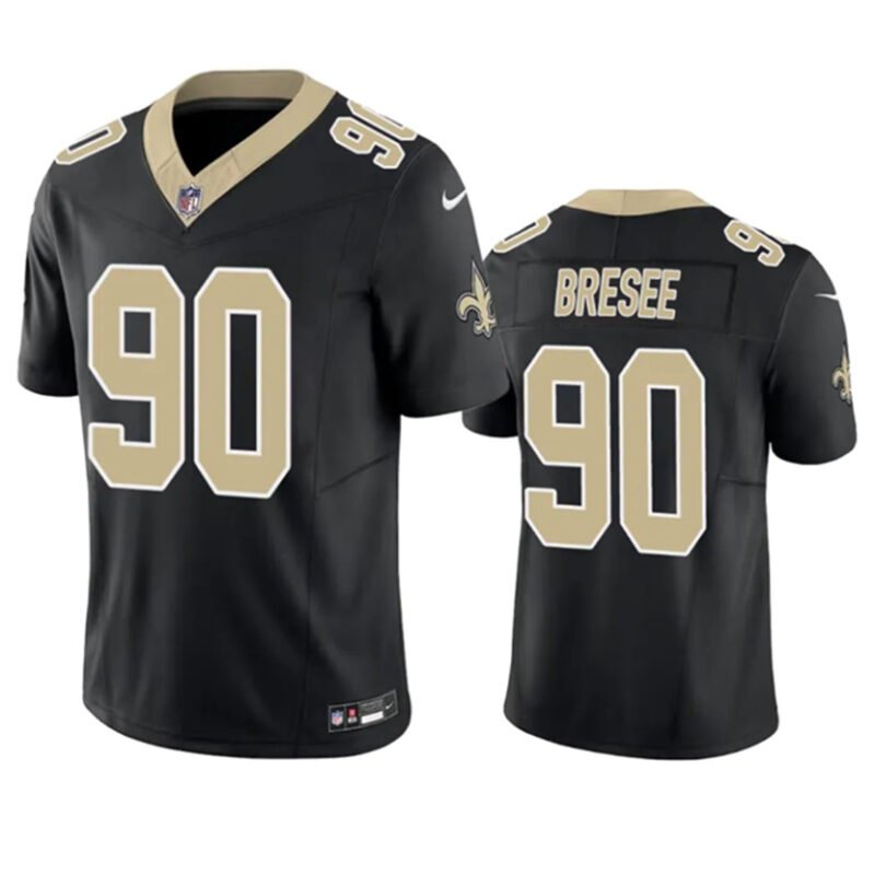 Black New Orleans Saints #90 Bryan Bresee 2023 F.U.S.E. Vapor Untouchable Limited Stitched Jersey - NOS135