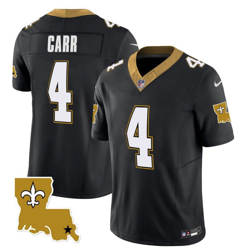 Black New Orleans Saints #4 Derek Carr 2023 F.U.S.E. 1987 Legacy Vapor Stitched Jersey - NOS112