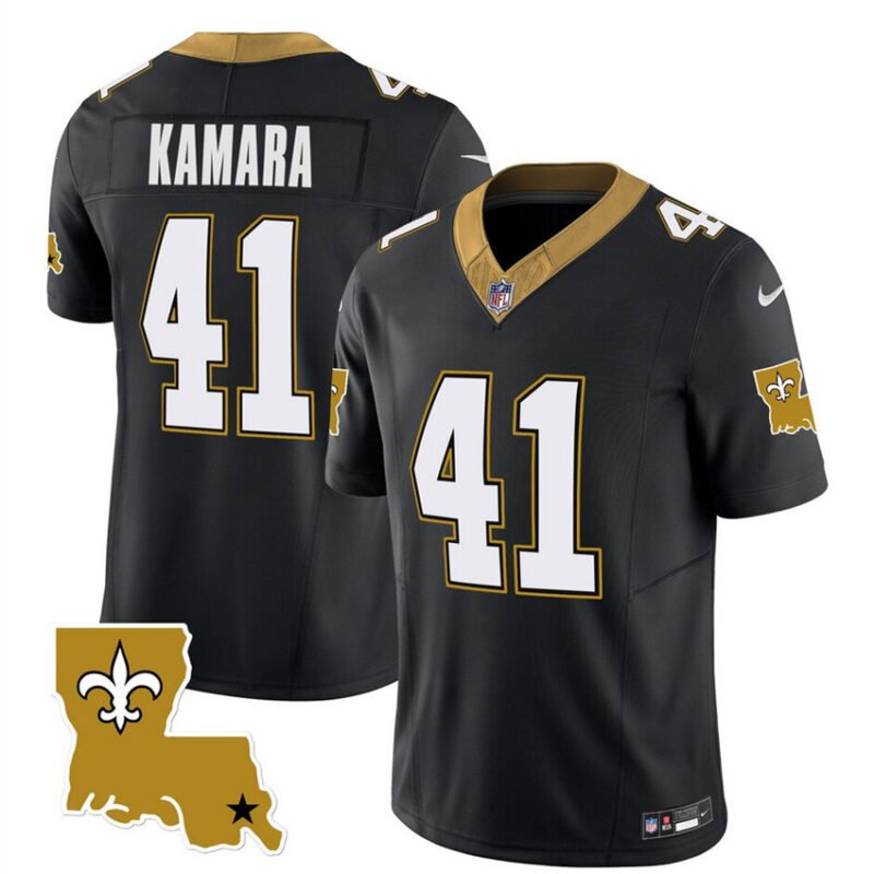 Black New Orleans Saints #41 Alvin Kamara 2023 F.U.S.E. 1987 Legacy Vapor Stitched Jersey - NOS202