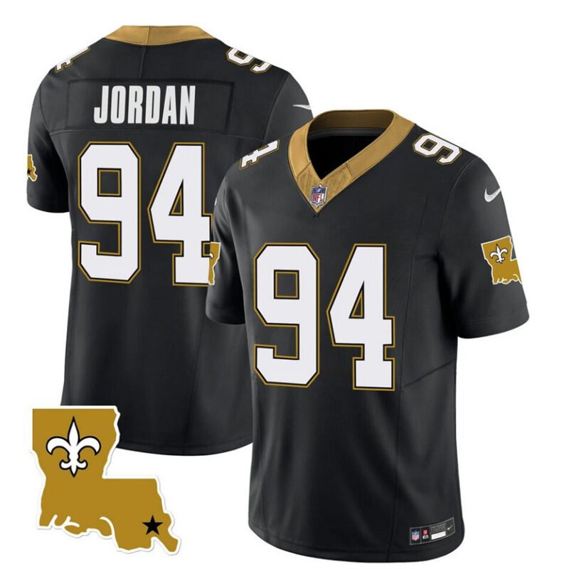 Black New Orleans Saints #94 Cameron Jordan 2023 F.U.S.E. 1987 Legacy Vapor Stitched Jersey - NOS163