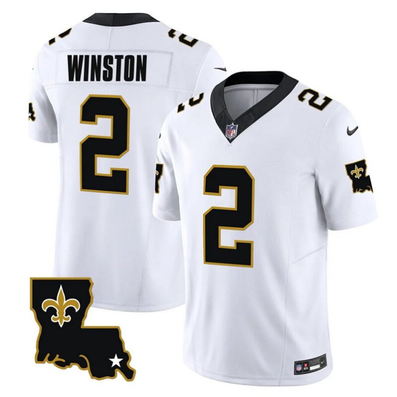 White New Orleans Saints #2 Jameis Winston 2023 F.U.S.E. 1987 Legacy Vapor Stitched Jersey - NOS243