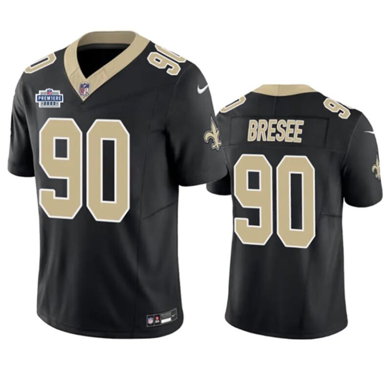 Black New Orleans Saints #90 Bryan Bresee 2023 F.U.S.E. With Prem1ere Patch Vapor Untouchable Limited Stitched Football Jersey - NOS27