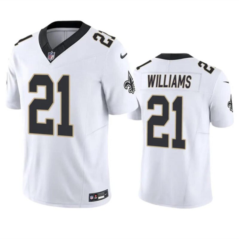 White New Orleans Saints #21 Jamaal Williams 2023 F.U.S.E. Vapor Untouchable Limited Stitched Jersey - NOS275