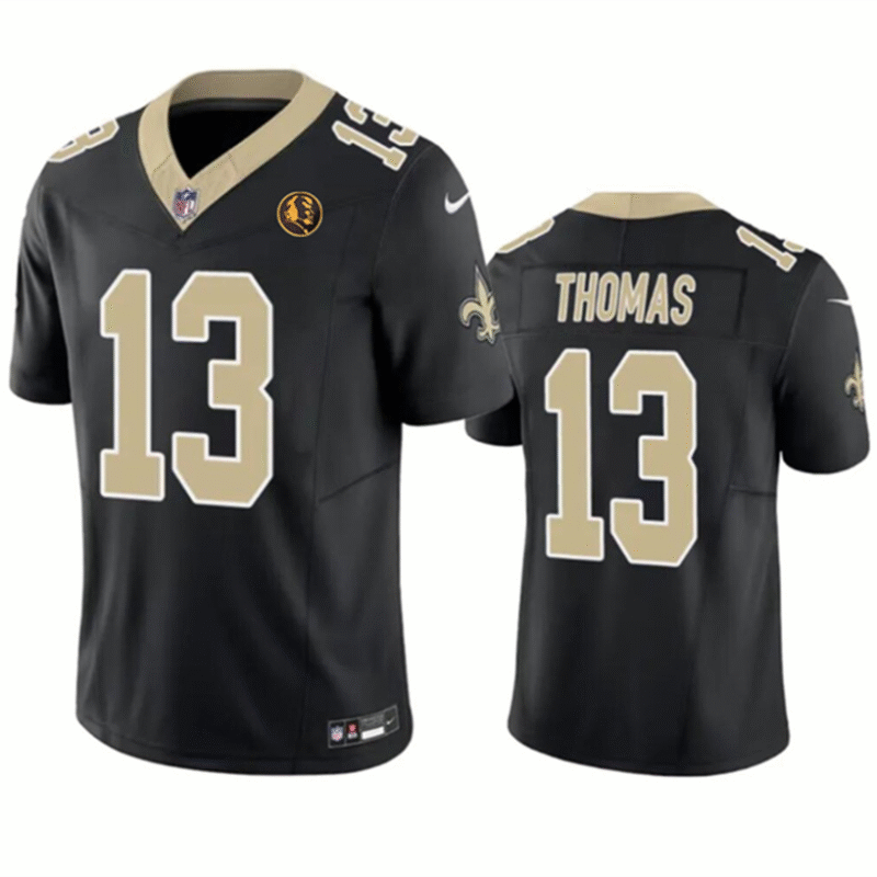 Black New Orleans Saints #13 Michael Thomas 2023 F.U.S.E. With John Madden Patch Vapor Limited Stitched Football Jersey - NOS190